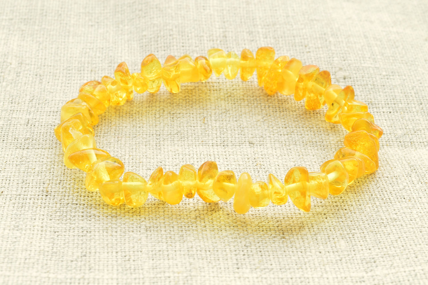 Natural Baltic Amber Bracelet Polished Chips