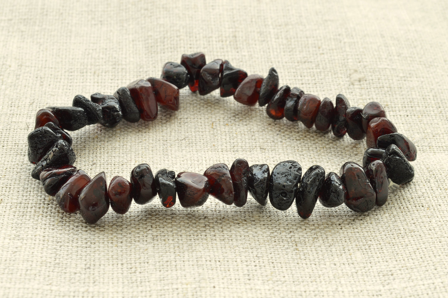 Natural Baltic Amber Bracelet Polished Chips