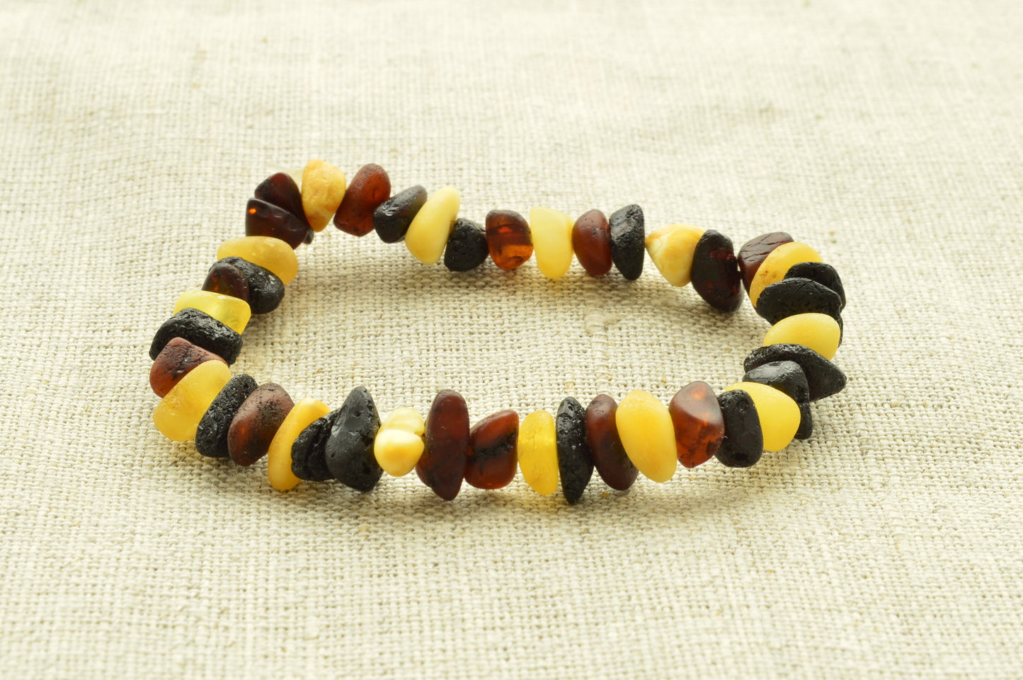 Natural Baltic Amber Bracelet Raw Chips
