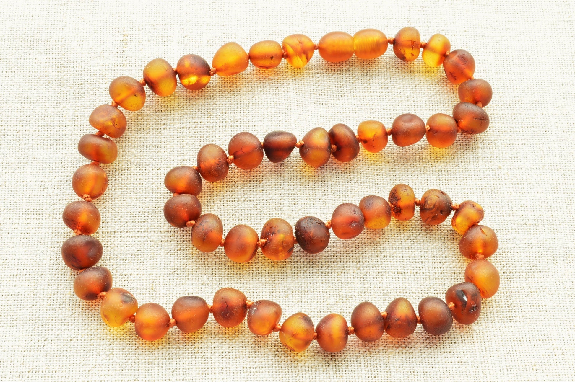 natural baltic amber knotted raw baroque neckace
