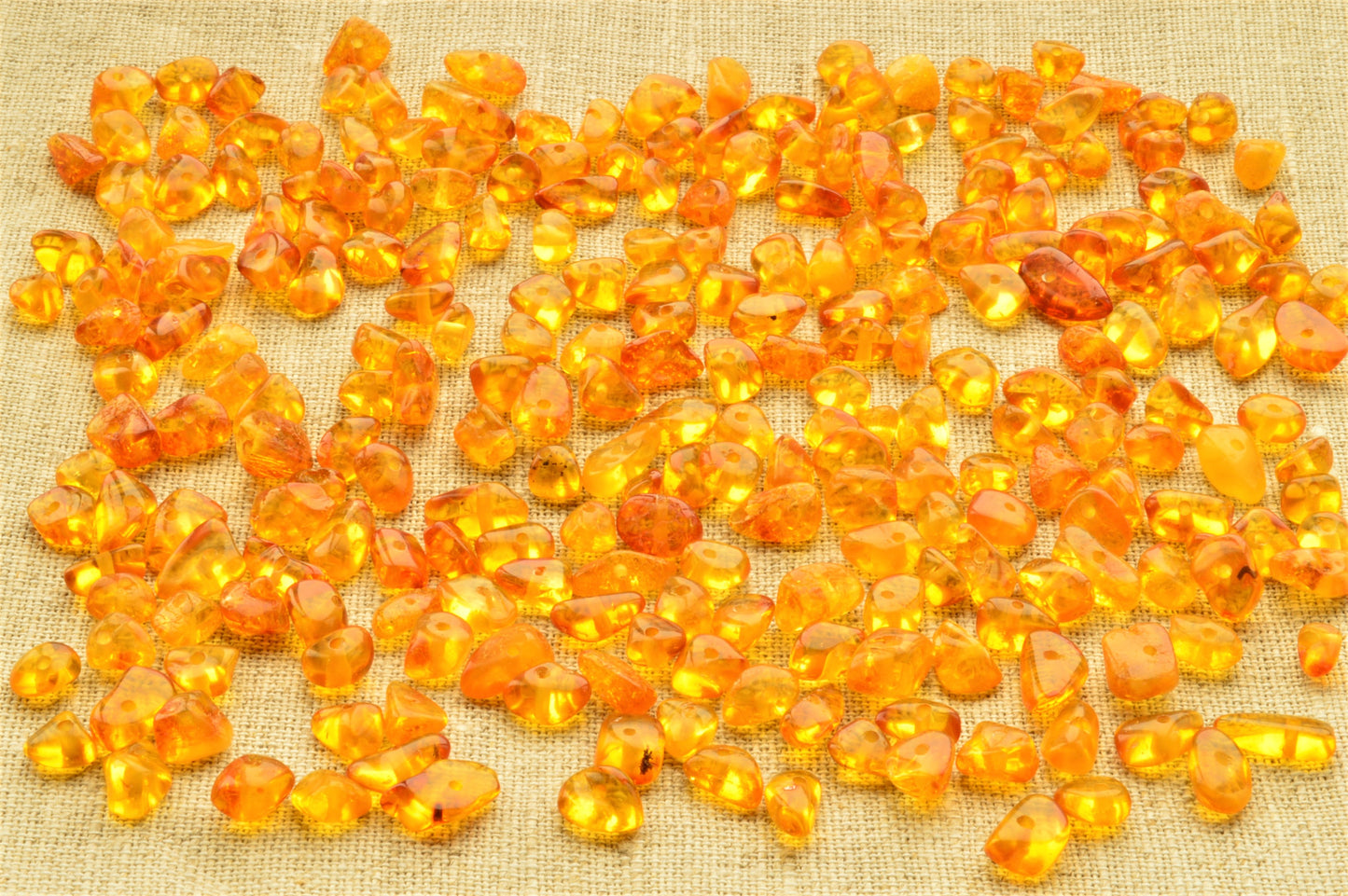 natural baltic amber polished chip beads